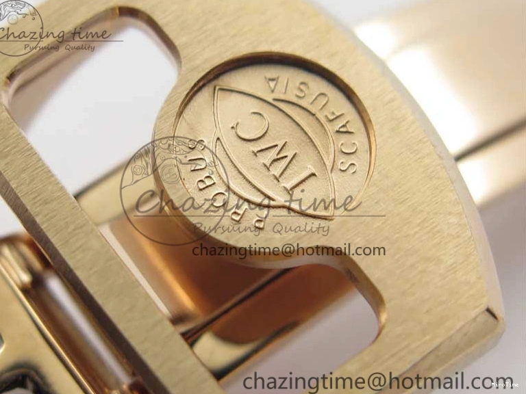 MIROTIME 0218 Compact Portugieser Perpetual Calendar IW503302 RG V9F 1:1 Best Edition White Dial on Brown Leather Strap A 7113